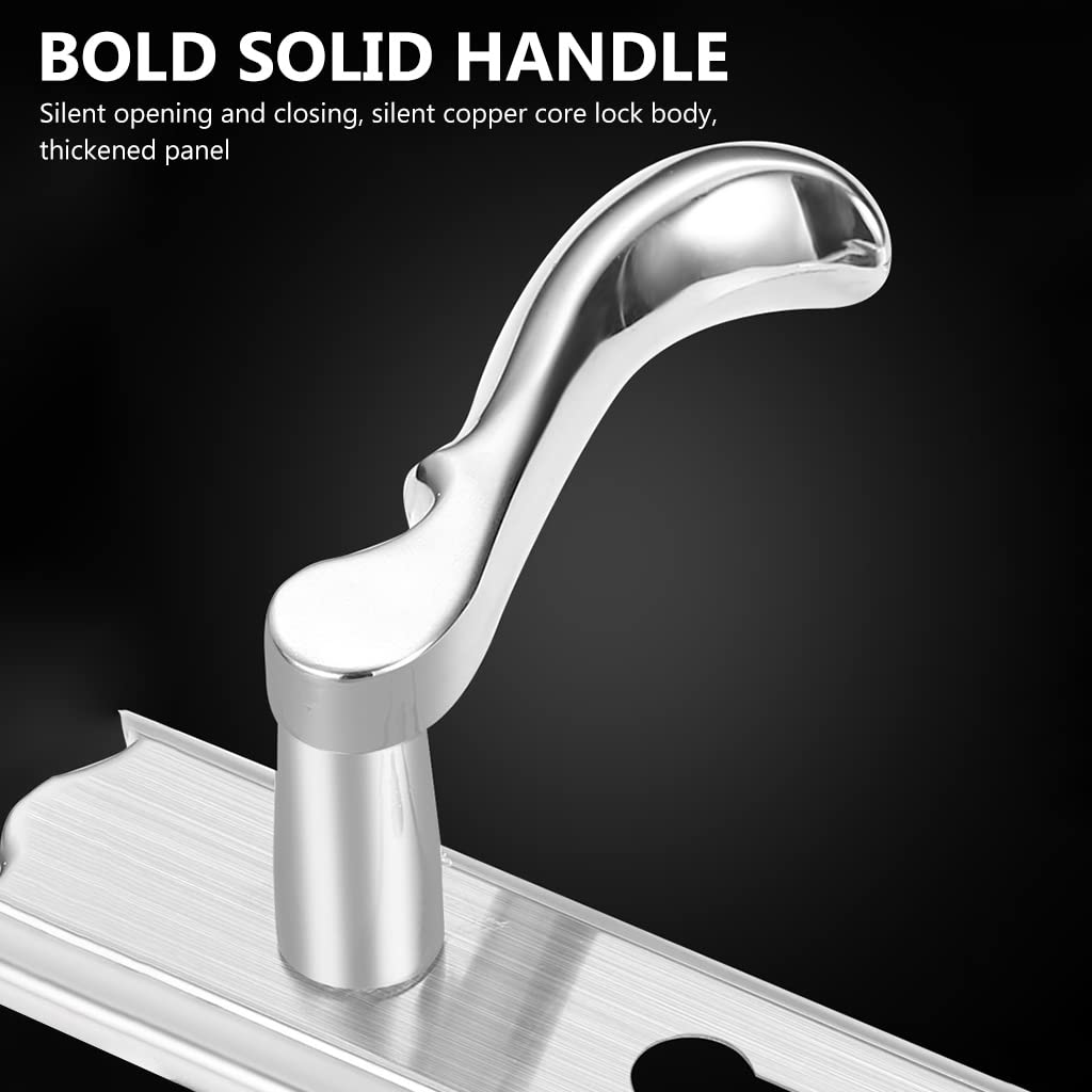 HASTHIP Heavy Duty Door Lock, Main Door Lock Set with 3 Keys, Mortise Keyed Lever Mount Latch with Deadbolt for Screen and Storm Doors, Satin Nickel, Style A HASTHIP Heavy Duty Door Lock, Main Door Lock Set with 3 Keys, Mortise Keyed Lever Mount Latch with Deadbolt for Screen and Storm Doors, Satin Nickel, Style A
